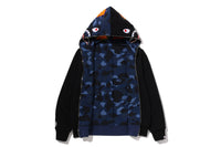 COLOR CAMO REVERSIBLE SHARK FULL ZIP HOODIE