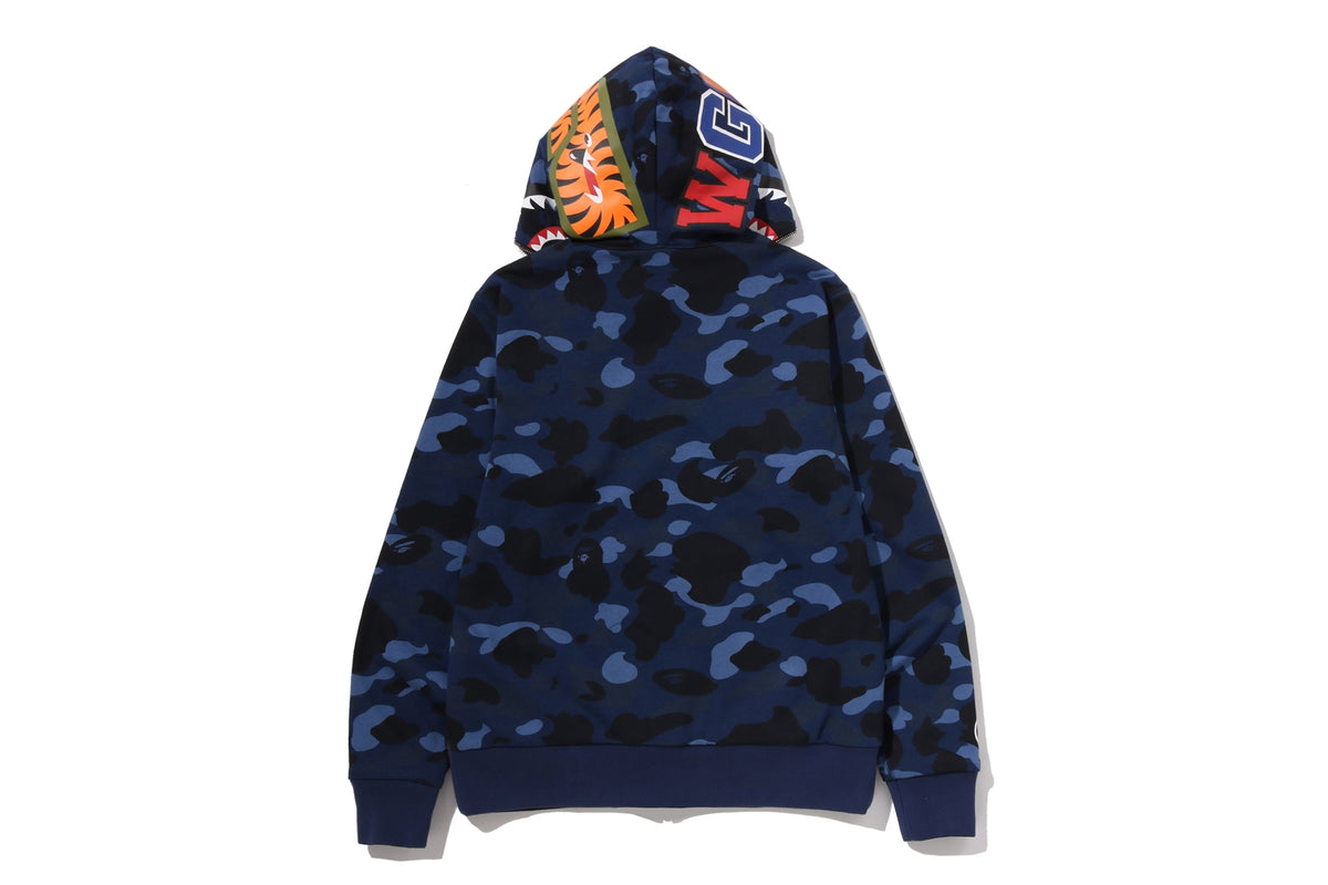 COLOR CAMO REVERSIBLE SHARK FULL ZIP HOODIE