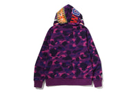 COLOR CAMO REVERSIBLE SHARK FULL ZIP HOODIE