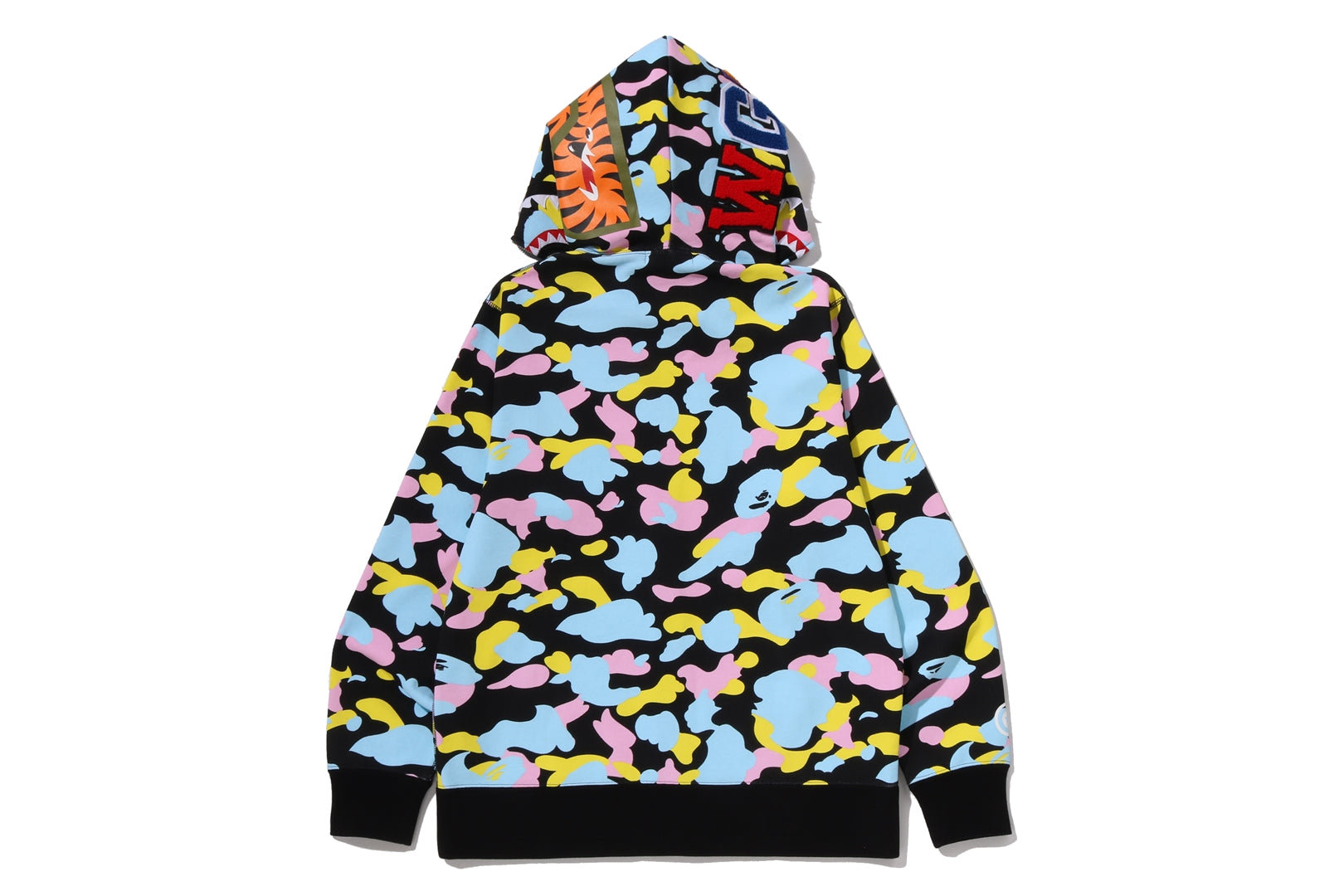 A BATHING APE® Multi Camo Shark Full Zip Hoodie | Bape official