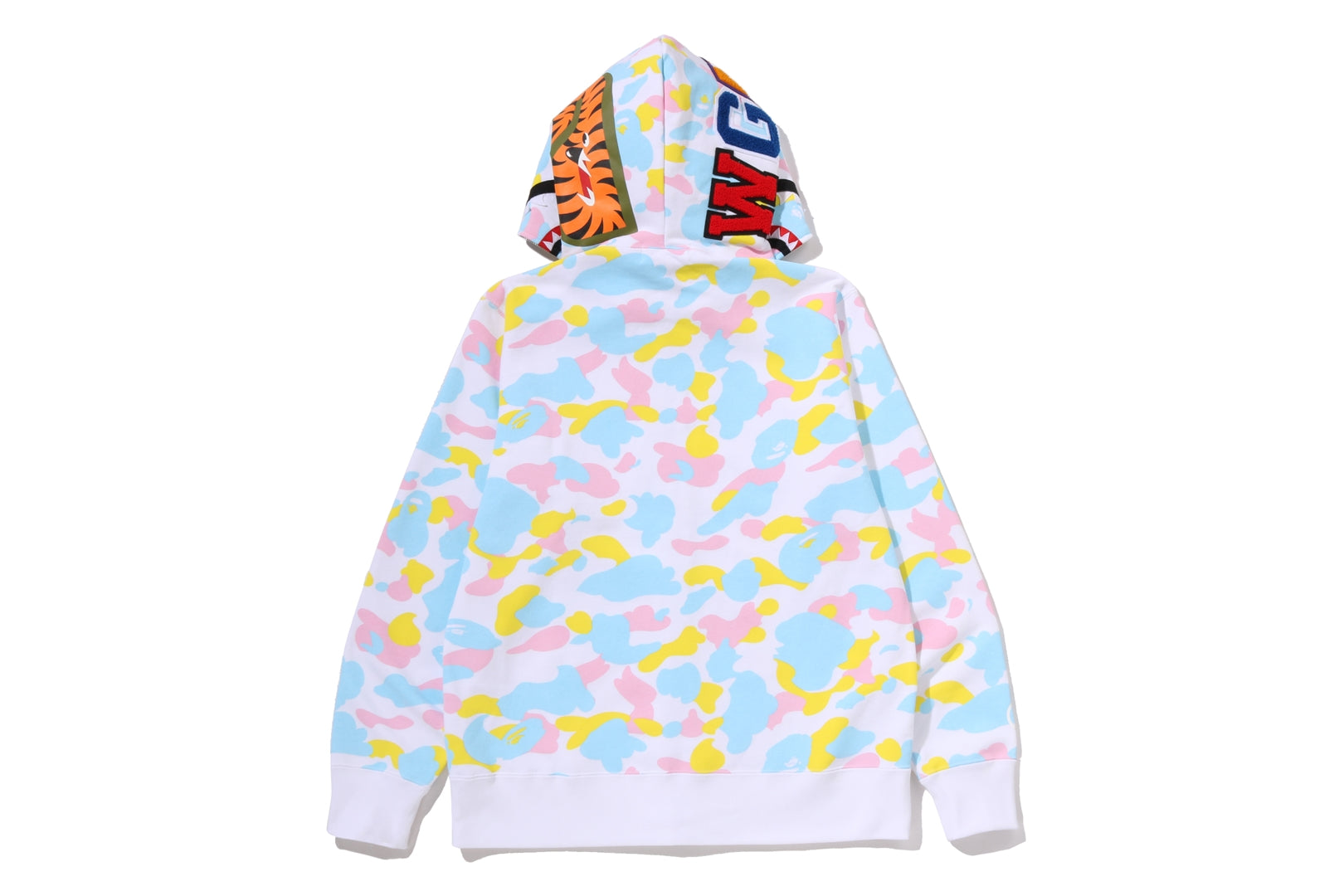 A BATHING APE® Multi Camo Shark Full Zip Hoodie | Bape official