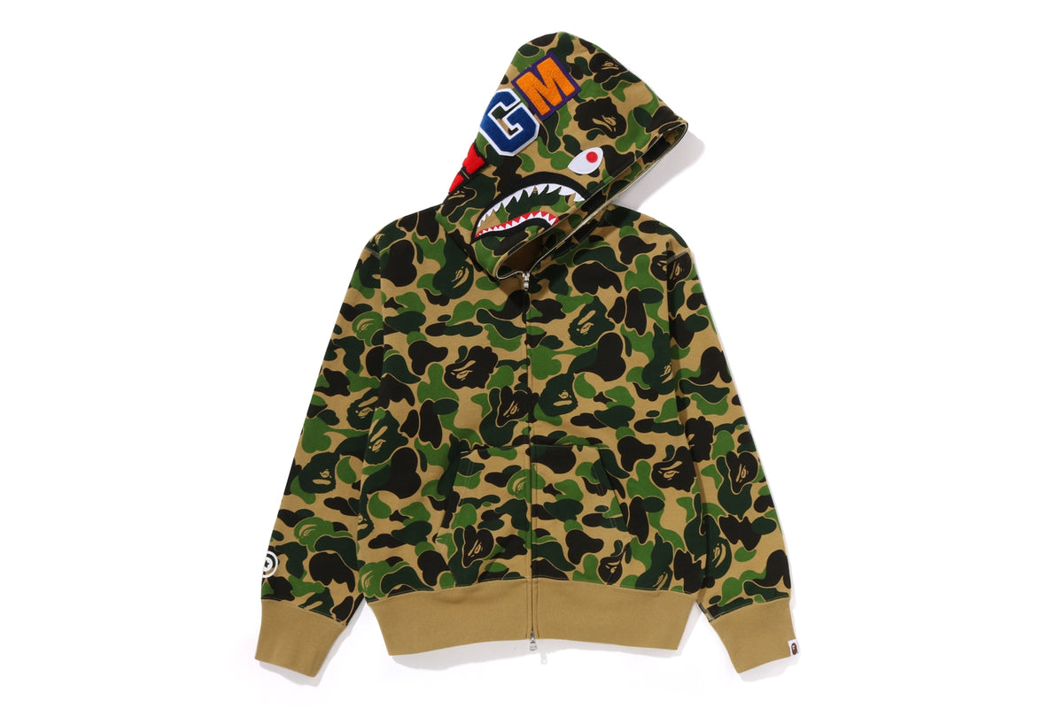 ABC CAMO SHARK FULL ZIP HOODIE LADIES