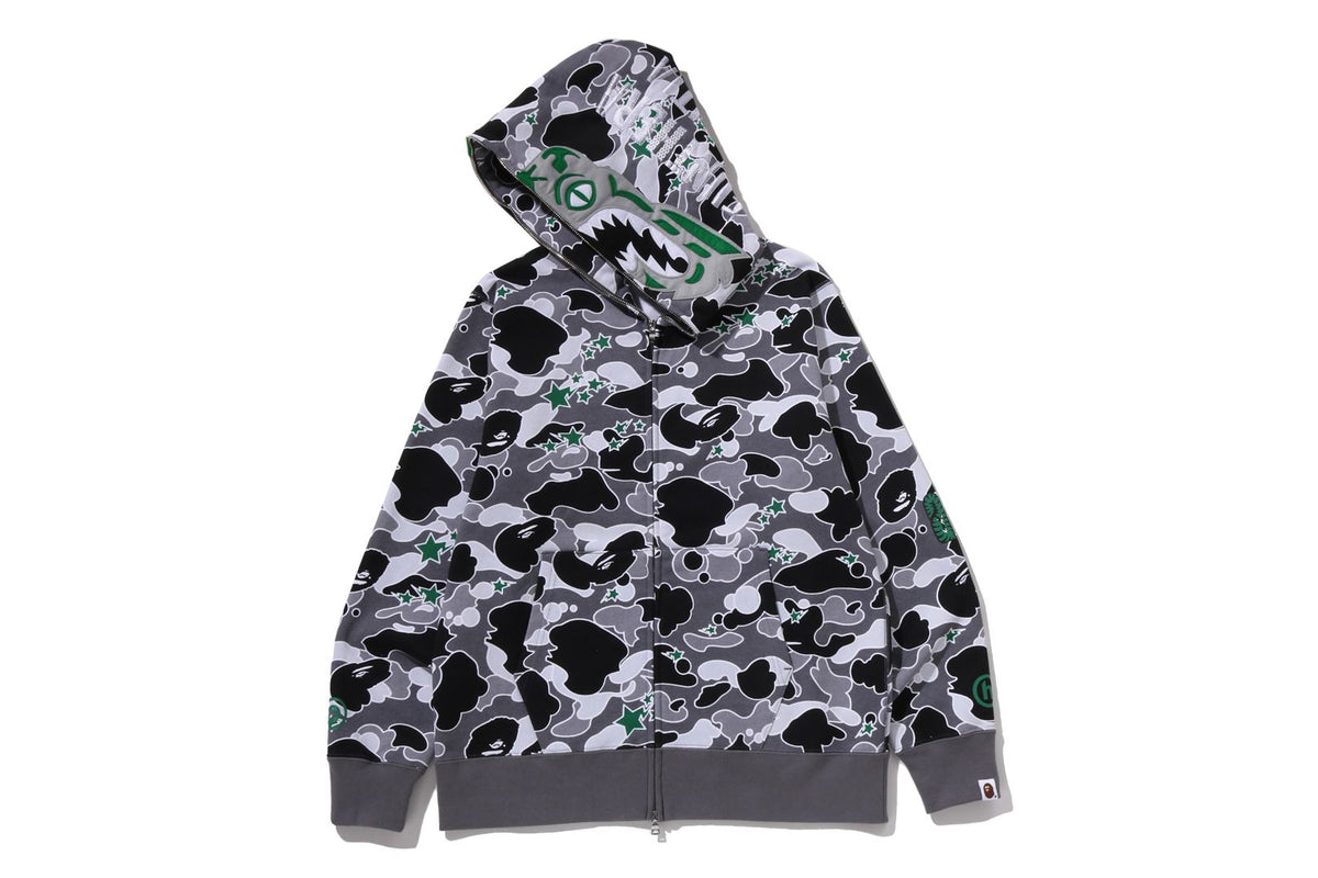 BAPE X HIDDEN STA CAMO TIGER FULL ZIP HOODIE