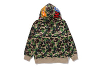 BAPE X ADIDAS RELAXED FIT TRACK CAMO SHARK FULL ZIP HOODIE