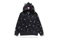 BAPE X KUROMI CAMO FULL ZIP HOODIE  LADIES