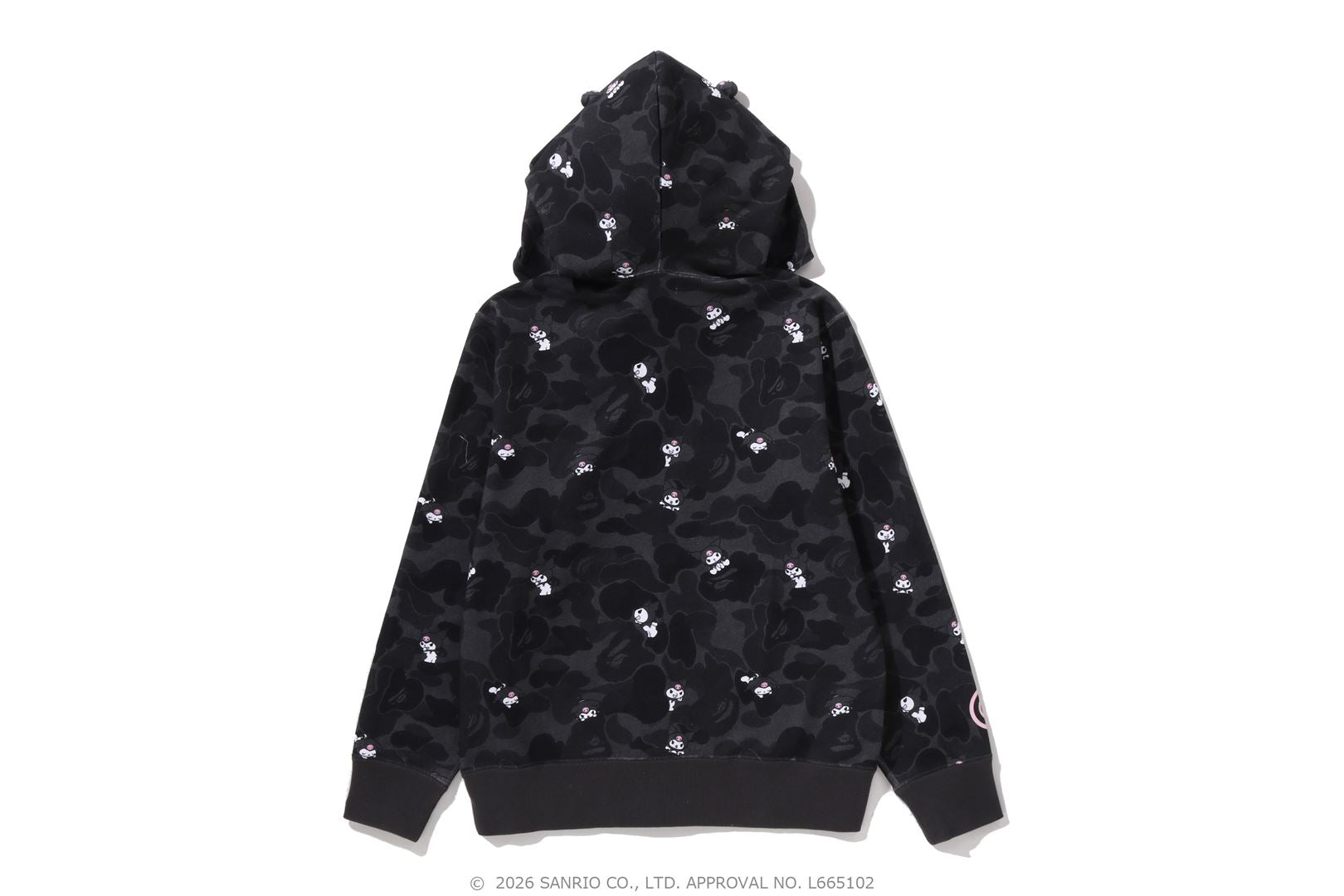 トップス KUROMI CAMO FULL ZIP HOODIE BAPE X KUROMI 】CAMO FULL ZIP HOODIE | bape.com