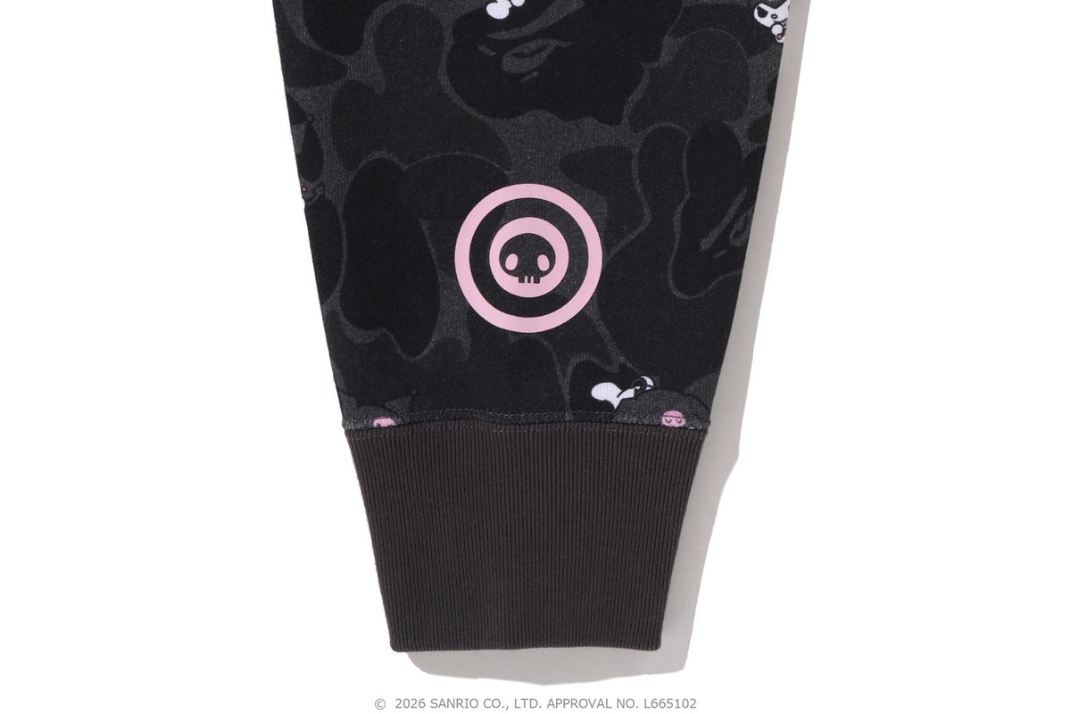 BAPE X KUROMI CAMO FULL ZIP HOODIE  LADIES