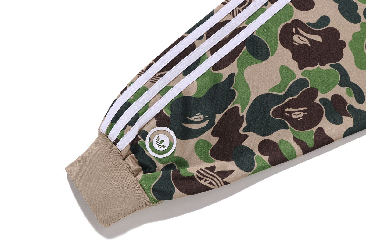 BAPE X ADIDAS RELAXED FIT TRACK CAMO SHARK FULL ZIP HOODIE