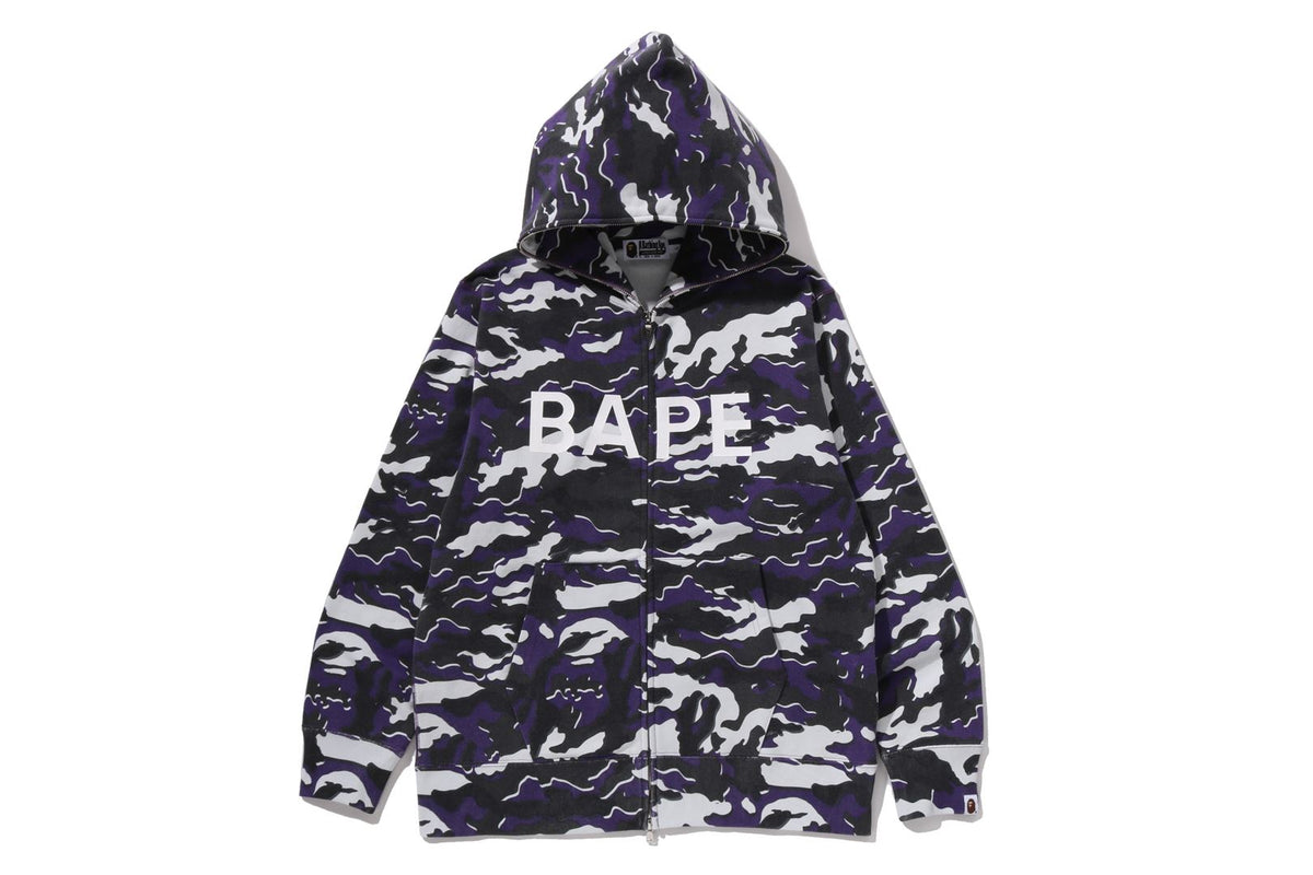 GLITCH WOODLAND CAMO FULL ZIP HOODIE