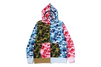 ABC CAMO CRAZY SHARK FULL ZIP HOODIE