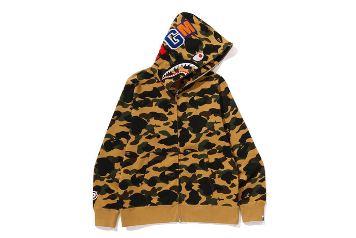 1ST CAMO SHARK FULL ZIP HOODIE