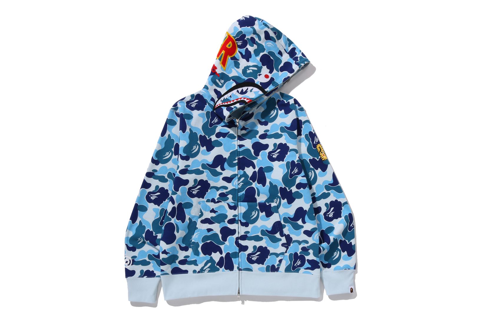 A BATHING APE® Abc Camo 2nd Shark Full Zip Hoodie | Bape official
