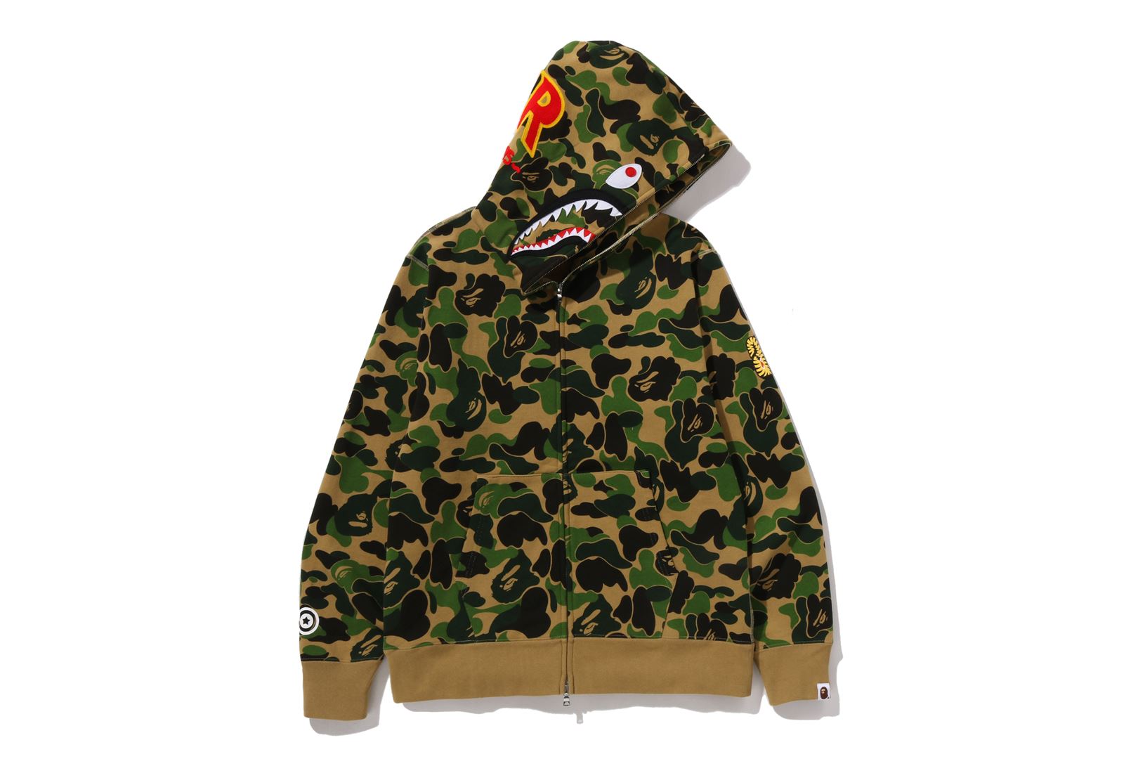 A BATHING APE® Abc Camo 2nd Shark Full Zip Hoodie | Bape official