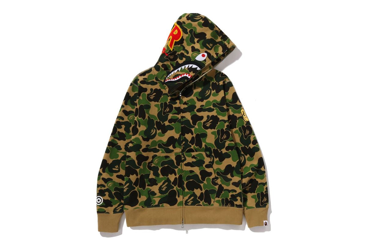 ABC CAMO 2ND SHARK FULL ZIP HOODIE