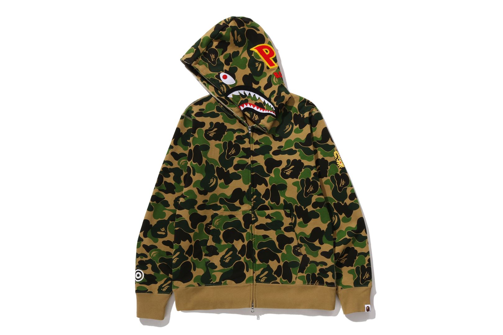 A BATHING APE® Abc Camo 2nd Shark Full Zip Hoodie | Bape official