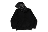 GARMENT DYE SHARK RELAXED FIT FULL ZIP HOODIE