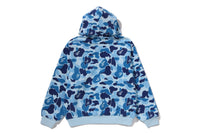 ABC CAMO HEAVY WASH CROPPED FIT ZIP HOODIE