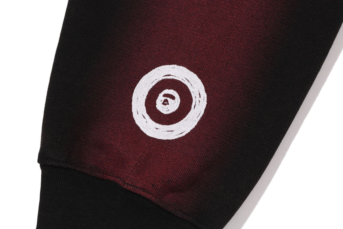 HAND DRAW FOOTBALL SHARK RELAXED FIT FULL ZIP HOODIE