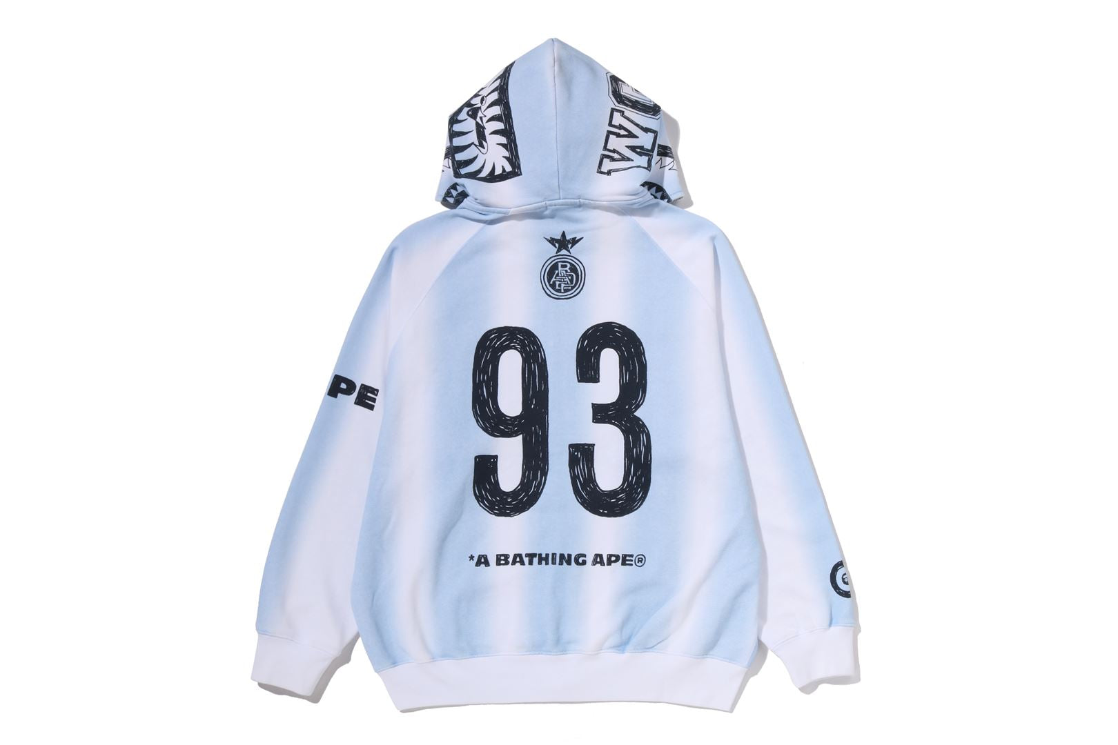 A BATHING APE® Hand Draw Football Shark Relaxed Fit Full Zip