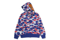 SCREEN CAMO SHARK FULL ZIP HOODIE