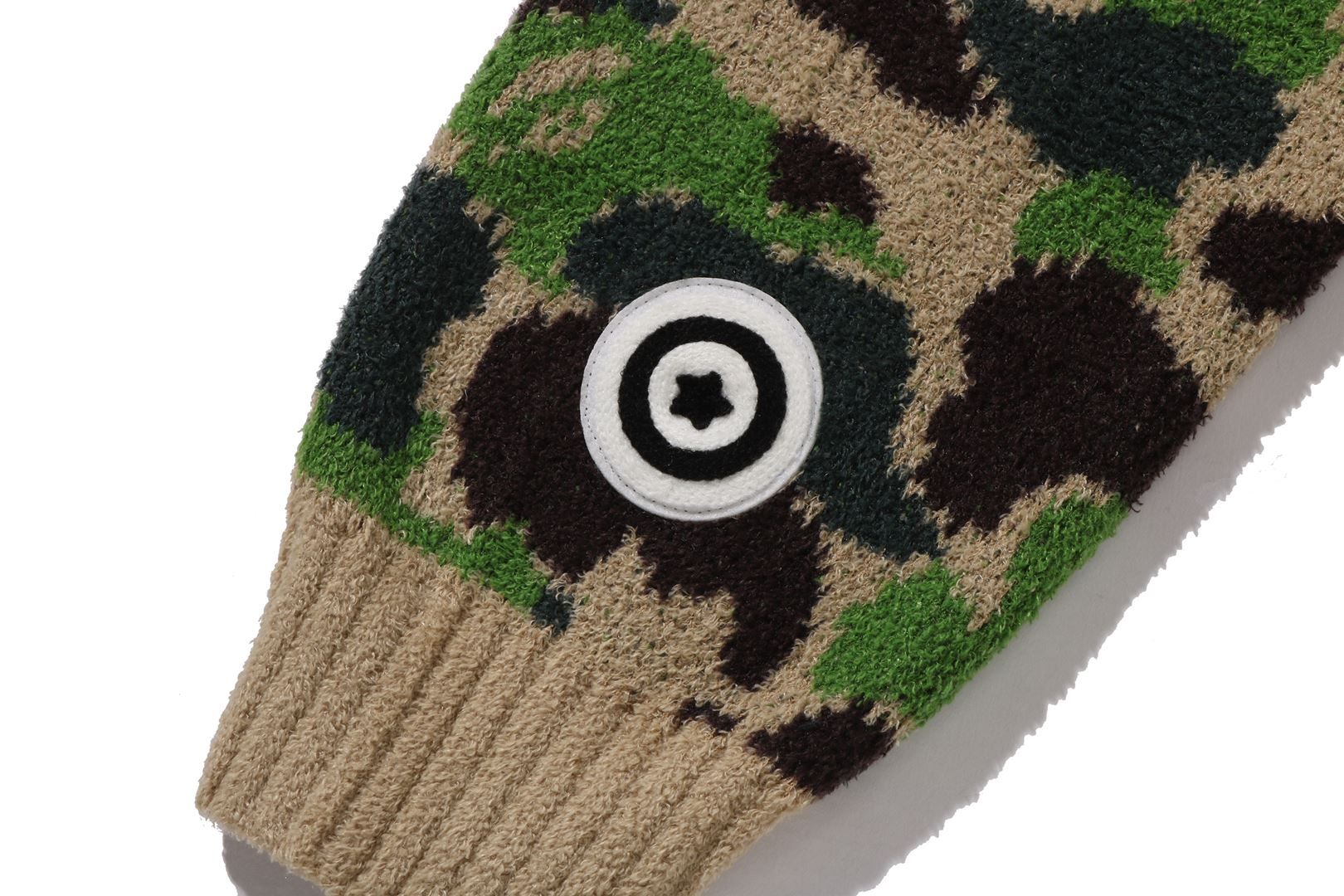 A BATHING APE® Abc Camo Towel Jacquard Shark Cropped Full Zip