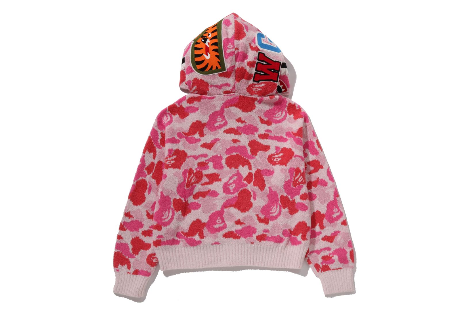 A BATHING APE® Abc Camo Towel Jacquard Shark Cropped Full Zip
