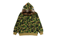 ABC CAMO FUR HOOD SHARK RELAXED FIT FULL ZIP HOODIE