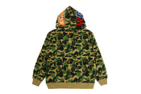 ABC CAMO FUR HOOD SHARK RELAXED FIT FULL ZIP HOODIE