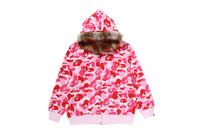 ABC CAMO FUR HOOD SHARK RELAXED FIT FULL ZIP HOODIE