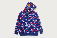 STA STRIKE CAMO SHARK RELAXED FIT FULL ZIP HOODIE