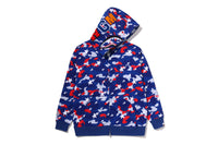 STA STRIKE CAMO SHARK RELAXED FIT FULL ZIP HOODIE