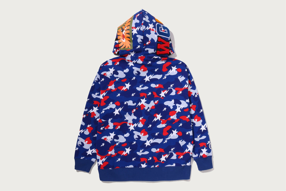 STA STRIKE CAMO SHARK RELAXED FIT FULL ZIP HOODIE