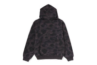 COLOR CAMO HEAVY WASHED CROPPED FIT ZIP HOODIE