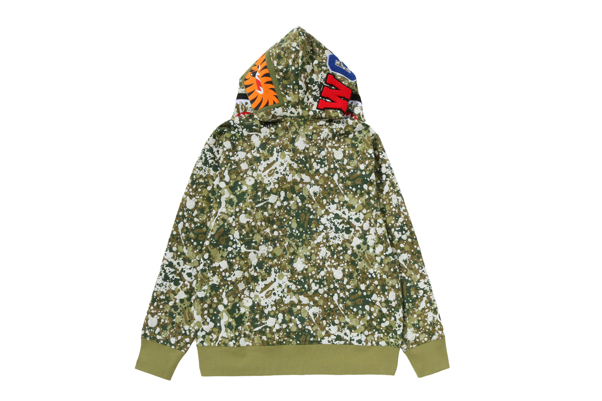 SPLASH CAMO SHARK FULL ZIP HOODIE