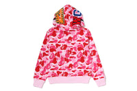 ABC CAMO CRYSTAL STONE SHARK FULL ZIP HOODIE LADIES