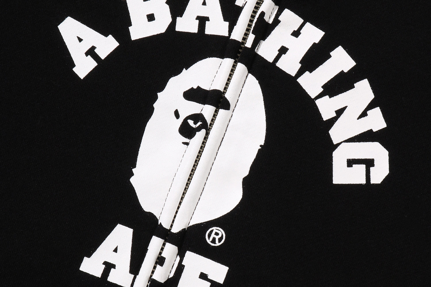 A BATHING APE® College Oversized Zip Hoodie | Bape official