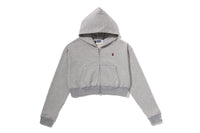 APE HEAD ONE POINT CROPPED ZIP HOODIE