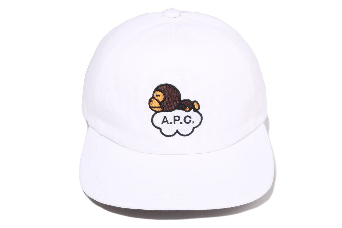BAPEÂ® X A.P.C. MILO COTTON CAP