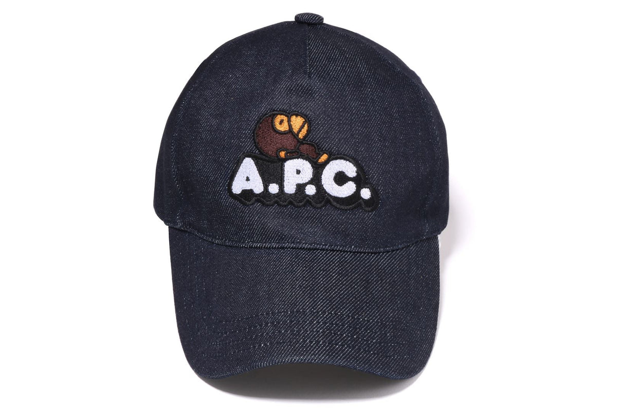 BAPEÂ® X A.P.C. MILO ON APC DENIM CAP