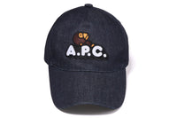 BAPEÂ® X A.P.C. MILO ON APC DENIM CAP