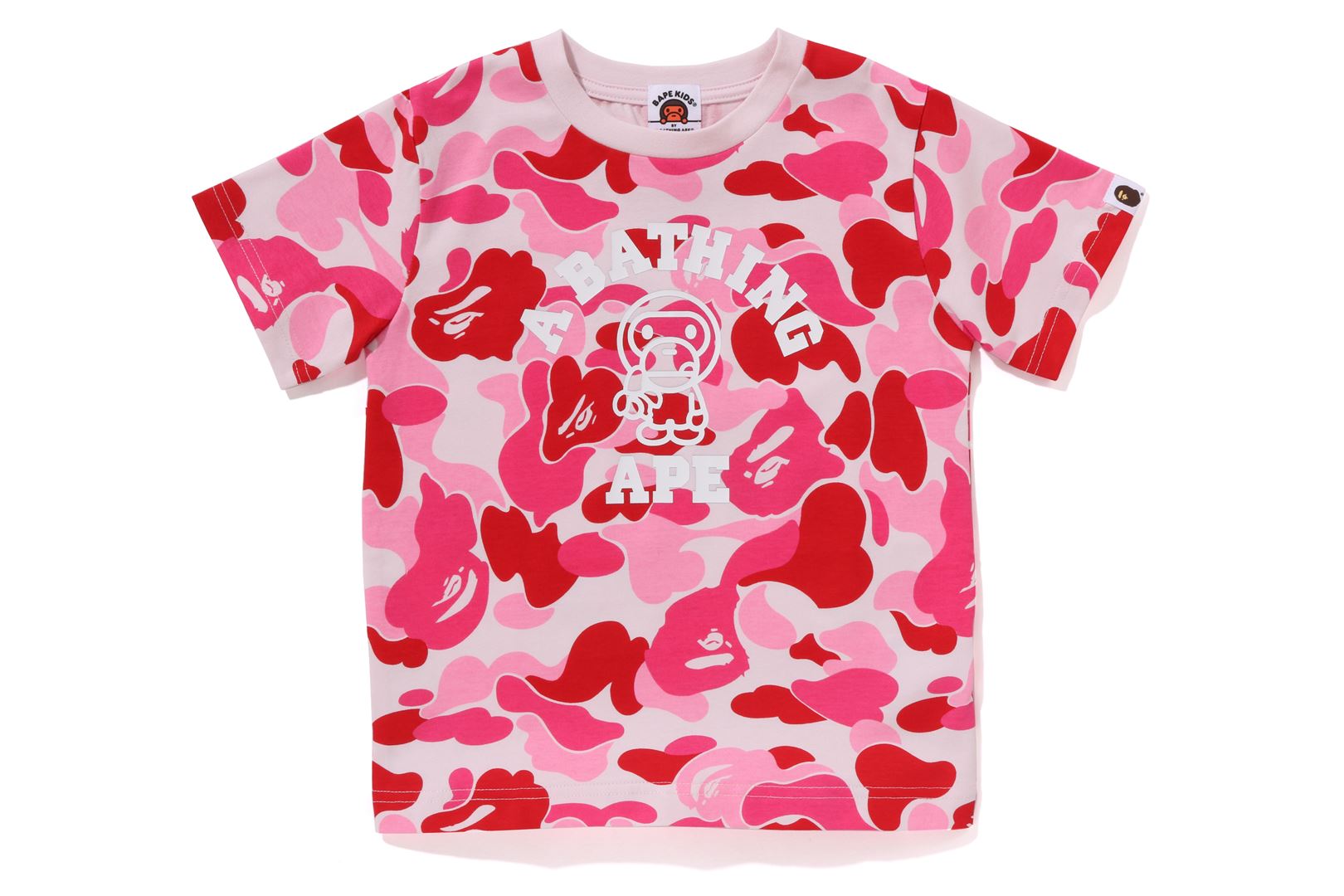 A BATHING APE® Kids Abc Camo Baby Milo College Tee | Bape official