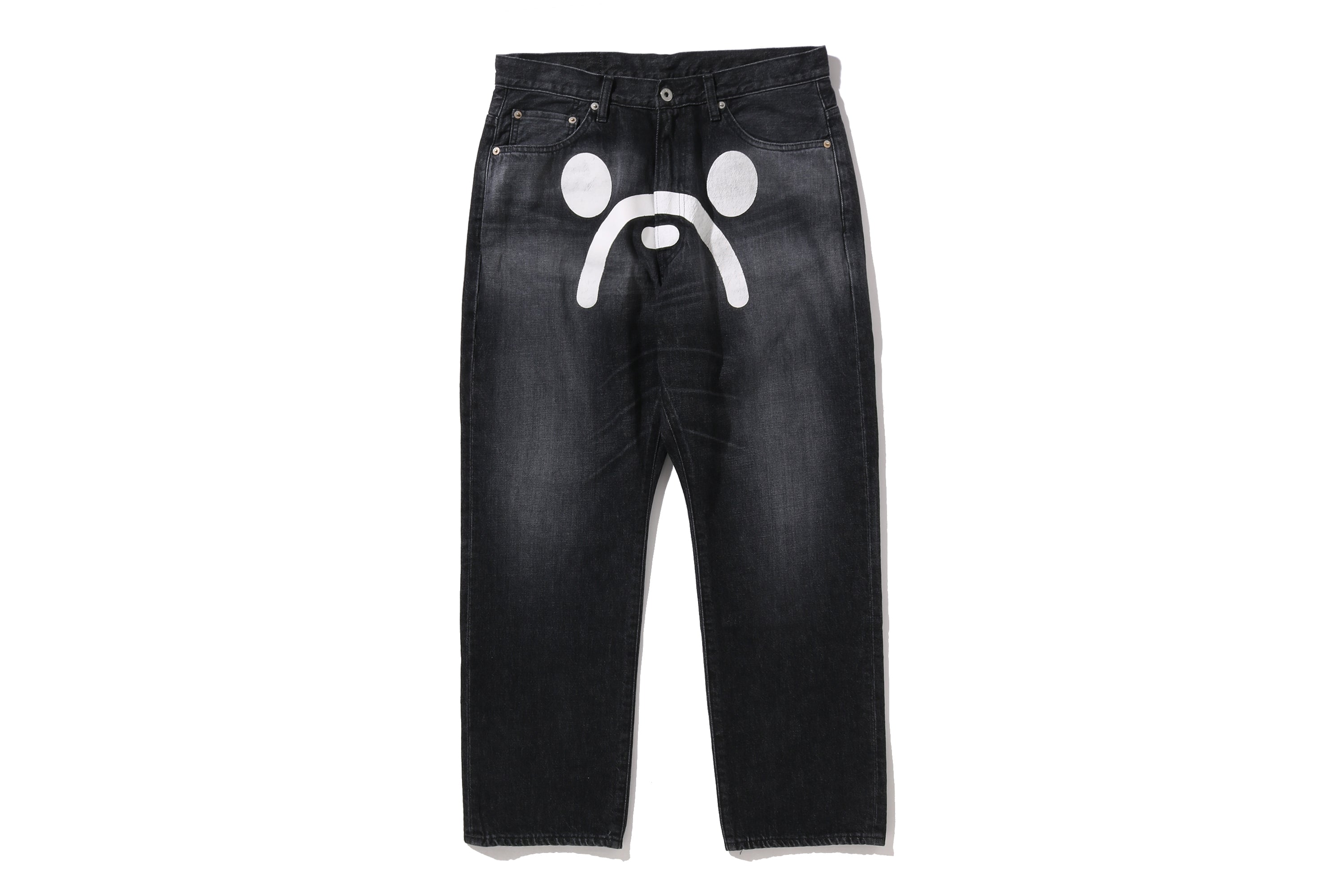 A BATHING APE® Milo Face 13 Oz Denim Pants | Bape official website