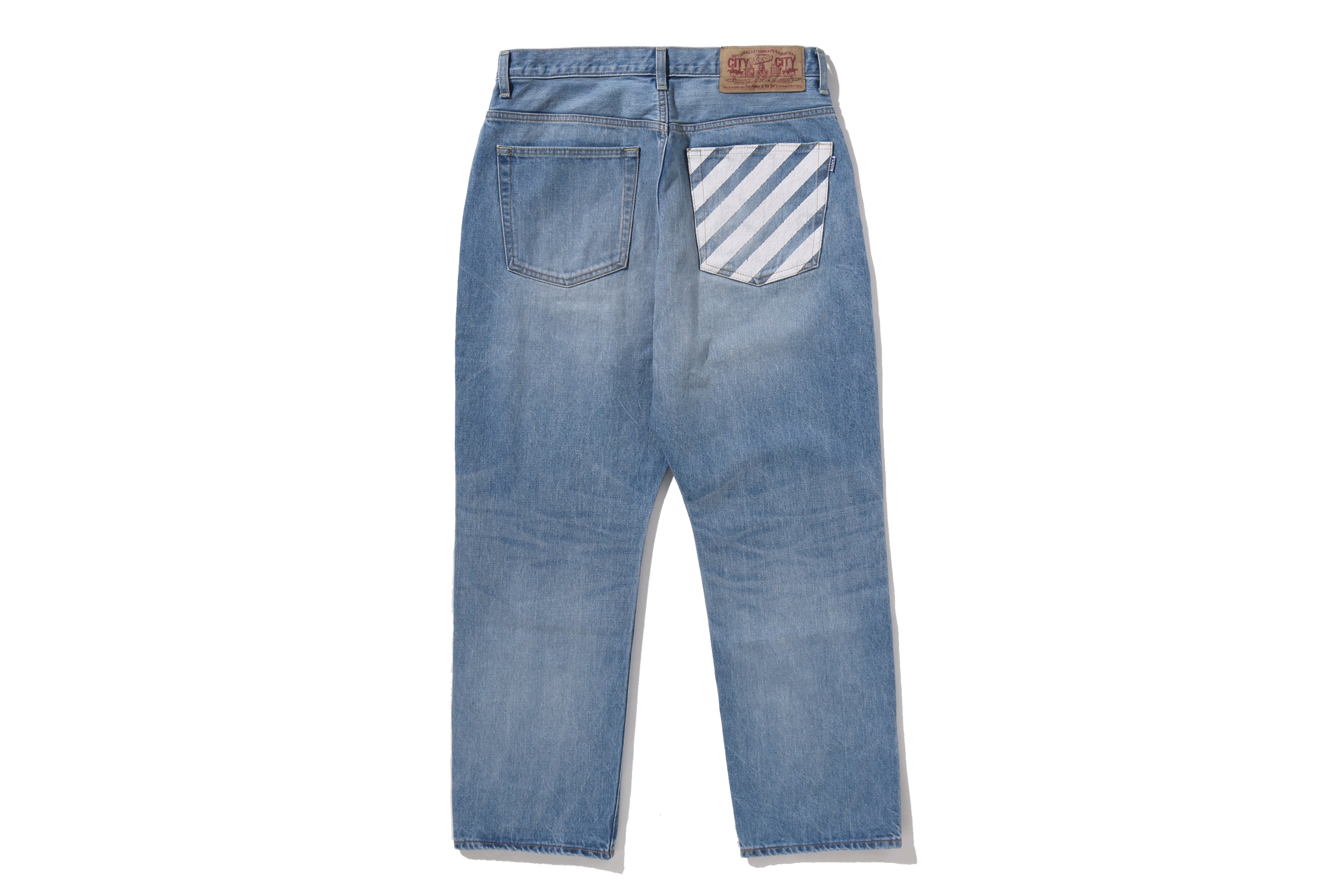 A BATHING APE® Milo Face 13 Oz Denim Pants | Bape official website