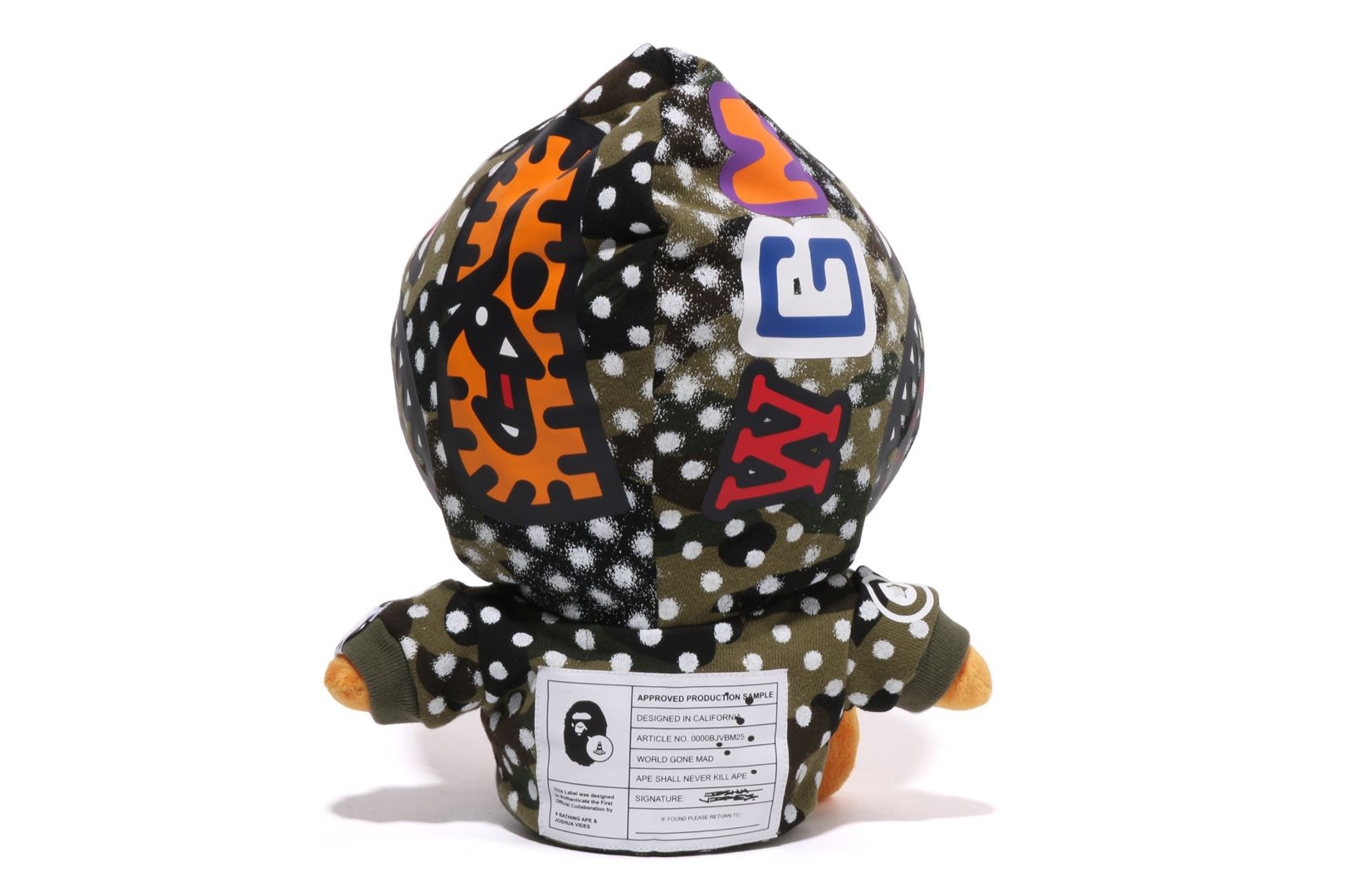A BATHING APE® BAPE X Joshua Vides - Shark Baby Milo Plush Doll