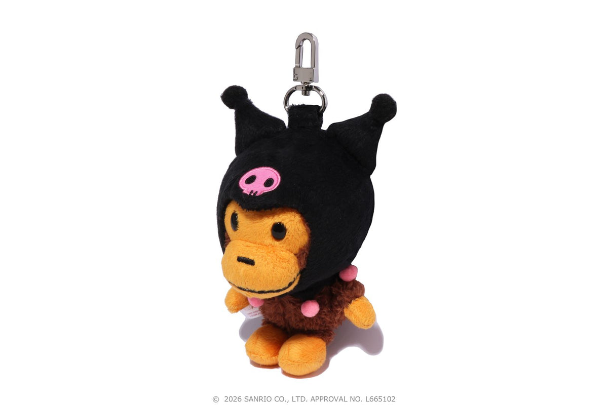BAPE X KUROMI PLUSH DOLL KEYCHAIN