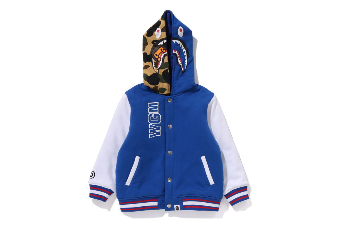 MILO SHARK HOODIE SWEAT VARSITY JACKET KIDS