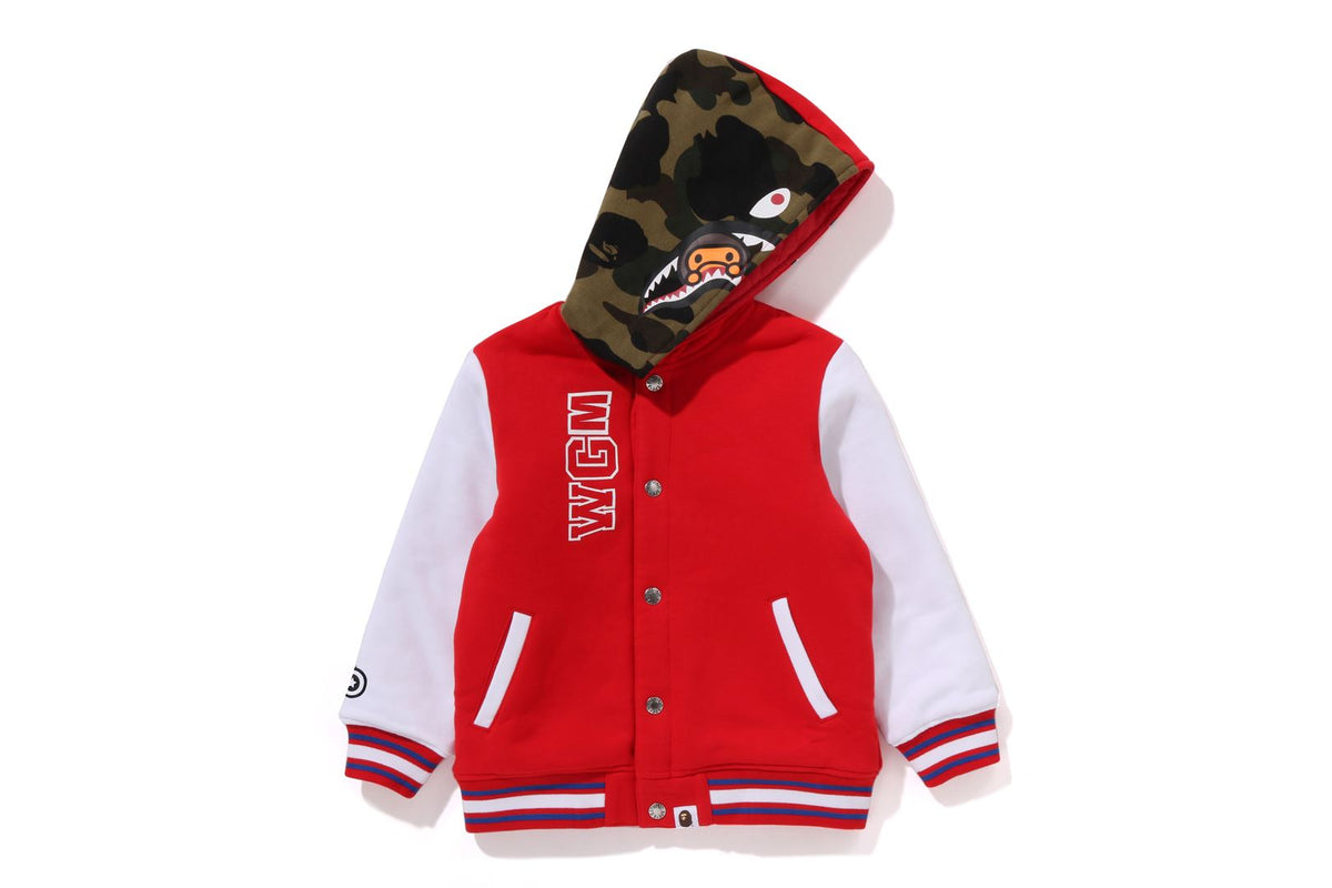 MILO SHARK HOODIE SWEAT VARSITY JACKET KIDS