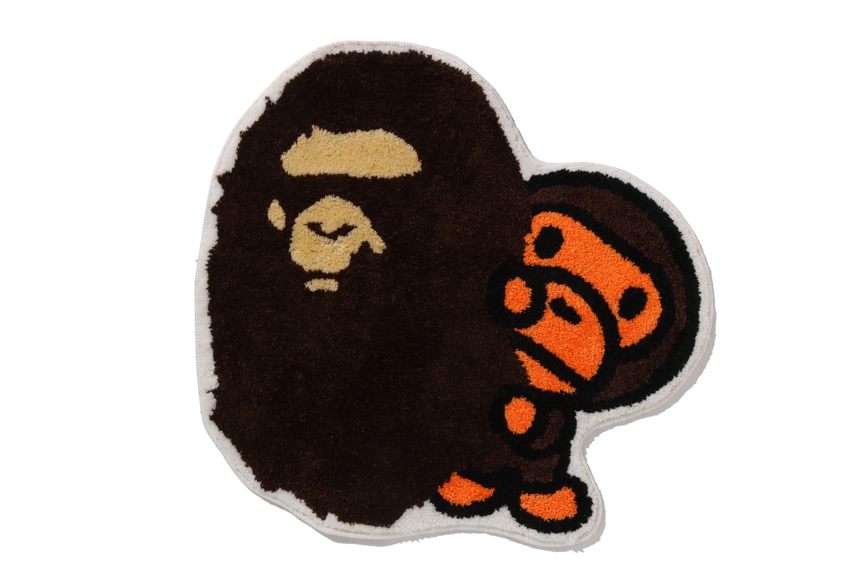 ラグ A BATHING APE APE HEAD RUG MAT A BATHING APE® Kids Ape Head & Baby Milo Rug Mat | Bape official