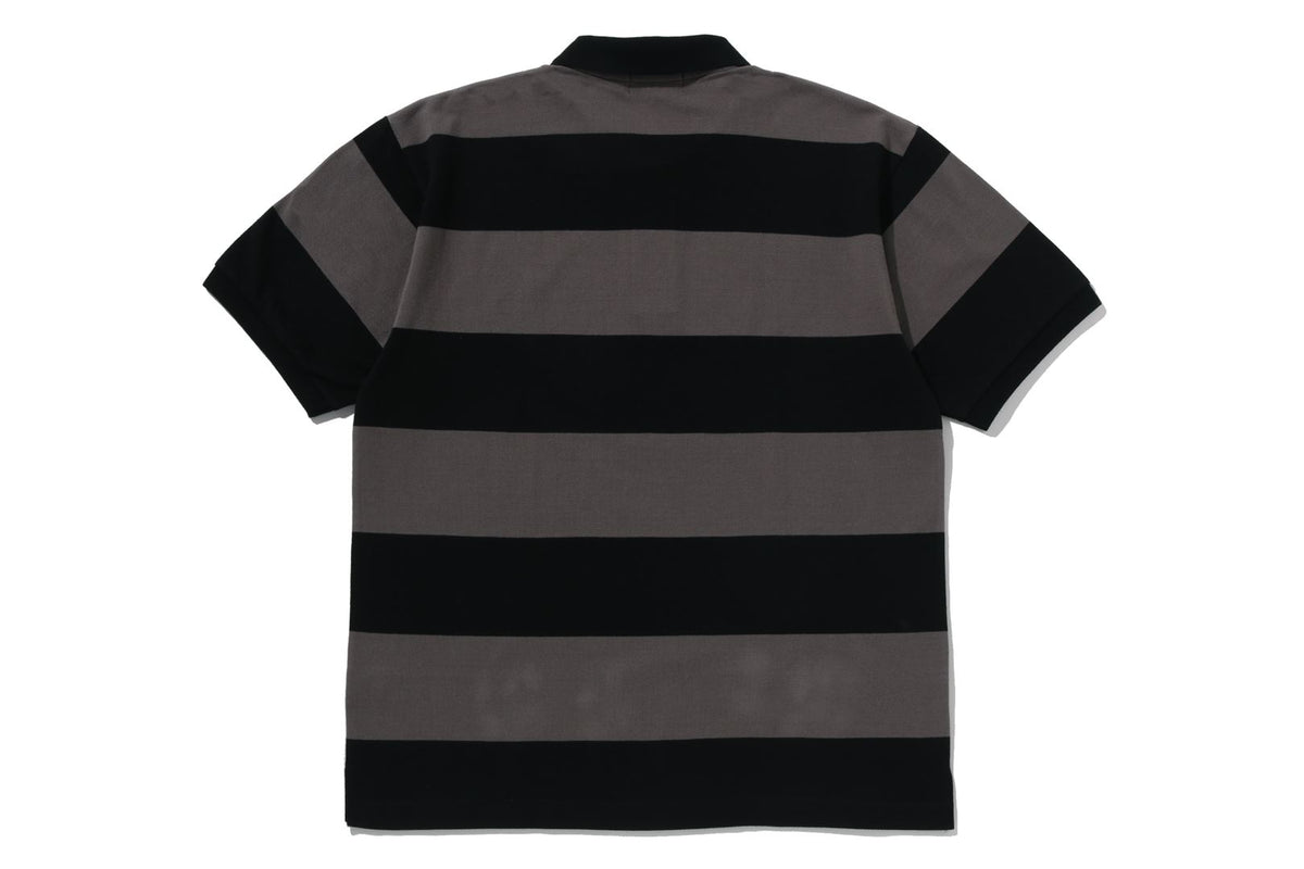 MILO ONE POINT STRIPE RELAXED FIT POLO