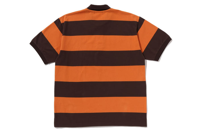 MILO ONE POINT STRIPE RELAXED FIT POLO